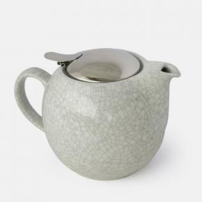 Afbeelding Crackle teapot white