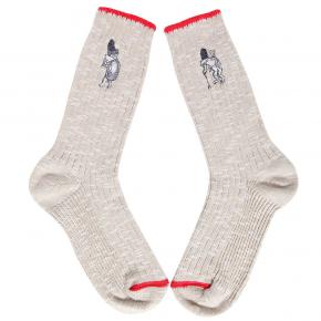 Afbeelding Yokai slab socks beige