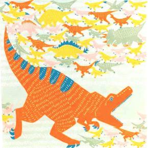 Afbeelding Furoshiki Dinosaurus