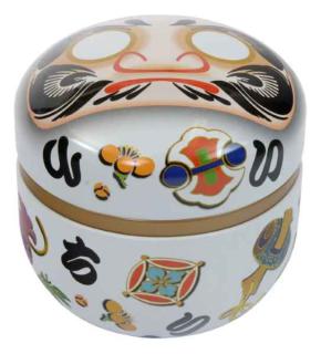 Afbeelding Theebus Daruma wit