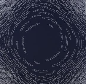 Afbeelding Furoshiki Clouds Dark blue