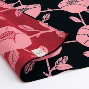Afbeelding Furoshiki Camelia Red Aubergine