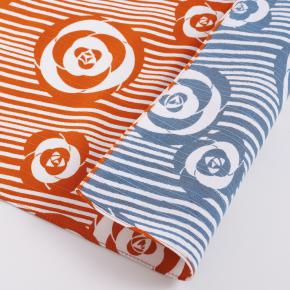 Afbeelding Furoshiki Camelia Orange Blue